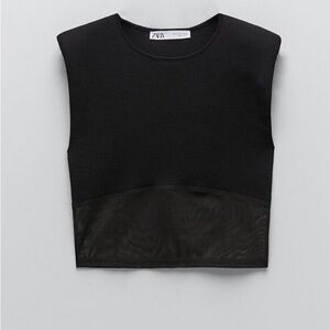 Zara Black Sleeveless Top